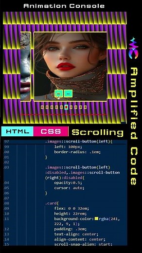 Card Scrolling Effect || CSS HTML Animation