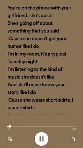 Taylor Swift - You Belong With Me (Lyrics)