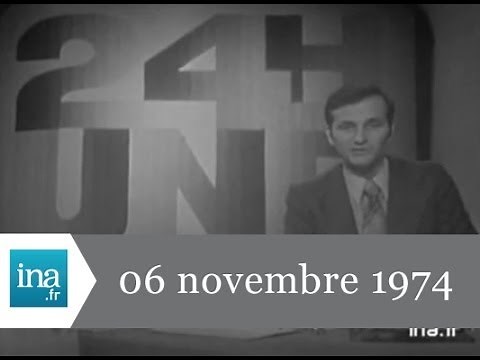8 p.m. ORTF news from November 6, 1974 - INA archive