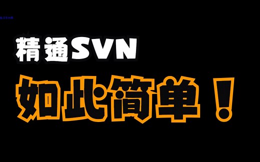 SVN零基础入门和使用