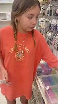 At the craft store with Ava