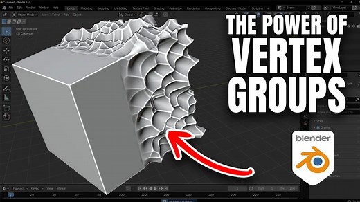 Blender顶点组到底是什么&有多重要？