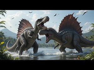 T Rex vs Spinosaurus Who Is The Real King Of Preda|T-Rex Domain #views #video