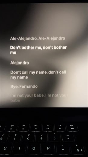 Alejandro #alejendro #ladygaga #lyrics #song