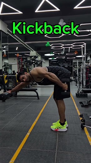 Triceps Kickback Workout | Easy & Effective Exercise!! #shorts #short