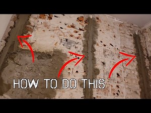 Guides for plaster cement. How to LEVEL and PLASTER a wall.