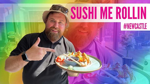 When we visited Stack Newcastle, the security guard said that Sushi Me Rollin' was the place to go! I'm not a huge fan of sushi but let's see what I thought... VERY surprising and I actually use chopsticks for the first time 😅 Ps. 10/10 for the name | Food Review Club