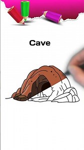 Draw Cave | Easy drawing | #drawings #shorts