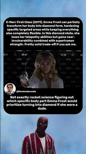 Emma Frost’s Glass Form Scene Still Looks Insane 😳 | X-Men: First Class (2011)