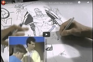 Three comic legends walk into an art studio