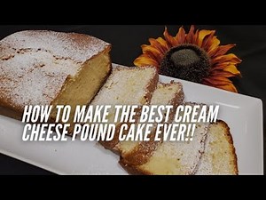 Easy Cream Cheese Pound Cake Recipe | How to make Pound Cake