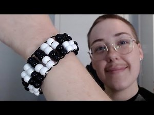 Checkered Kandi Cuff Tutorial