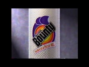 Bounty Select A Size Paper Towels Commercial 1992
