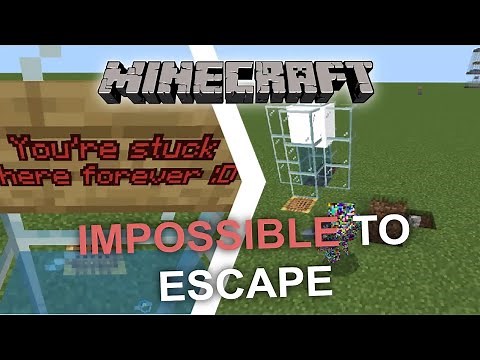 How to make an INESCAPABLE PRISON in Minecraft Bedrock!