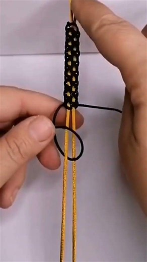 TUTORIAL 👆 Ladder bracelet with thread