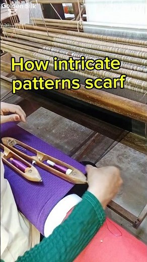 How to weaving silk scarf for intricate patterns and how many frames are available using. #silk