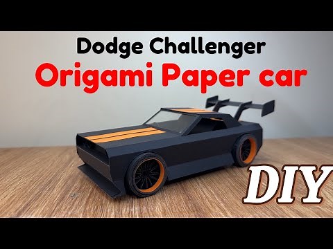 How to Make a Paper Dodge Challenger | DIY Origami Car Tutorial