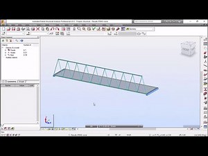 Exercise11 - Part 1 - 3D Single-Span Road Bridge with a Moving Load (Robot Structural Analysis)