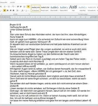 Psalm 91 Hope for all Under God's protection