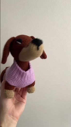 Improved dachshund 😂 | crochet kit from Tiger