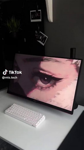 2nd monitor got stolen😆🥲#setup #clean #tech #new #fyp