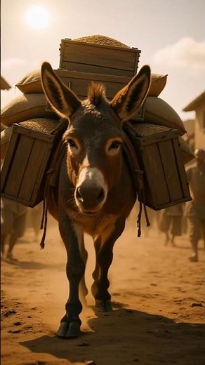 The Hardworking Donkey Who Never Gives Up
