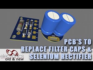 New PCB's for Tube Radio Filter Capacitor and Selenium Rectifier replacement #pcbway#