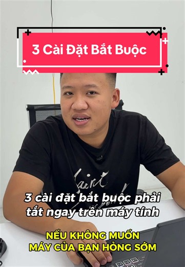 3 cài đặt bắt buộc #tranhanhcomputer #suachualaptop #suachua #laptop