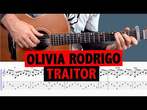 Olivia Rodrigo - Traitor (Guitar Tutorial + TAB)