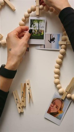 Create a photo garland for your instax™ photo prints ✨ #diy