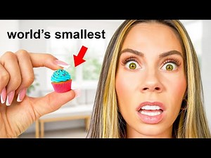 I SURVIVED on TINY FOODS for 24 HOURS!