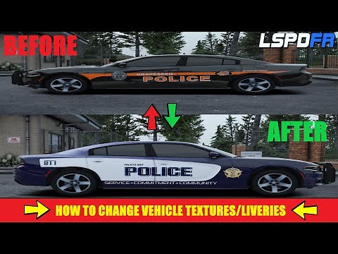 How To Install Police Vehicle Textures/Liveries | #lspdfr
