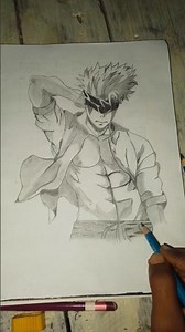 How to drow Gojo cool pose | anemia sketch | anime Drow