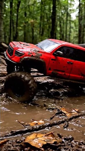 RC Truck vs. IMPOSSIBLE Mud Pit! 😱 Survival Challenge! 🚜💨 #RCTruck #Mudding