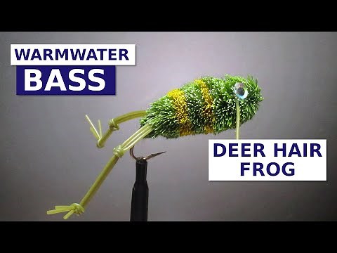 Fly Tying a Deer Hair Frog (Bass Fly Pattern)
