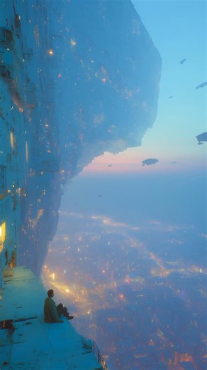 metronovon | creator of future realities on Instagram: "Neither a utopia nor a dystopia. Just a Friday evening in a century we have not yet reached. Predictive equations pause their calculations, and light loosens into particles across space. There are moments when it feels as if the world itself is waiting for our first choice. The future is not a finished blueprint. — What kind of future do you imagine? — Part of an ongoing sci-fi narrative about futures yet to be spoken."