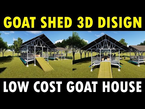 Simple and Low cost GOAT SHED DESIGN / Sheep House Design