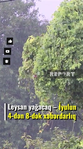 İyulun 8-dək XƏBƏRDARLIQ: bu ərazilərdə leysan yağacaq