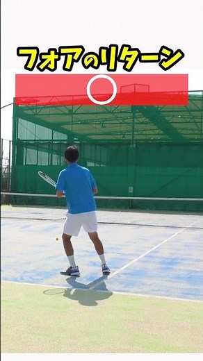 リターン克服で相手のサーブを攻略！ #テニス #テニス上達 #リターン #フォアハンド #tennis #lesson #return #forehand #テニスの王子様