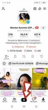Comment publier une vidéo sur Tiktok : Mentor Auréole