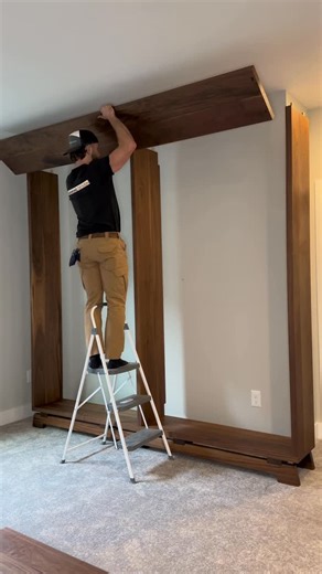 Oakmond Design on Instagram: "This is one of my favorite shelf builds to date! It was difficult in many aspects but after an extensive design process I was able to overcome each unique challenge. @milescrafttools"