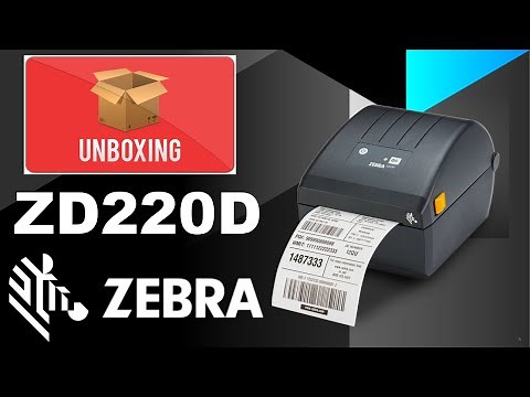 Impresora de Etiquetas Zebra ZD220 Termica Directa Unboxing Zebra ZD220