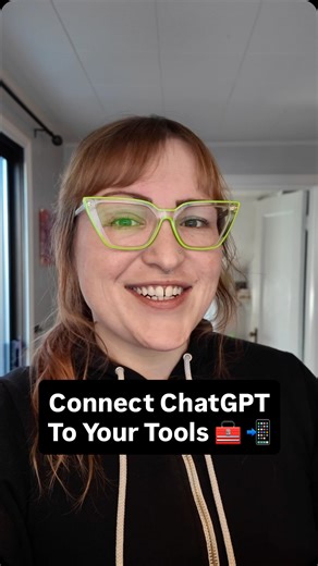 Tiffany Kyazze on Instagram: "You hired ChatGPT and then gave her… no access. No email, no calendar, no Notion. She’s not unhelpful, you’re just a confusing manager. Connect your tools using ChatGPT’s built-in Connectors, and give her something to work with. Save this for when you’re finally ready to stop being your own assistant. Comment ‘CONNECT’ and I’ll send you the prompts that actually make ChatGPT useful with your calendar, inbox, and tasks. #chatgptprompts #chatgpttips #chatgptforbusines