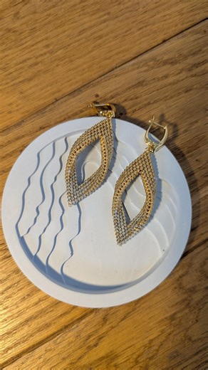 Gold With Silver Accents Leaf Earrings: Miyuki Delica Beads, Stainless Steel