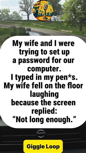 The Password Attempt That Hurt More Than Just His Pride#funny #joke #humor