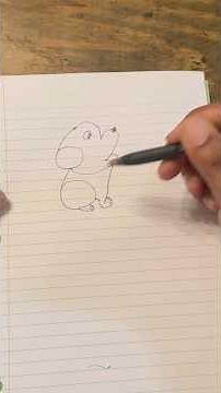 How to draw a dog in less than a minute ￼