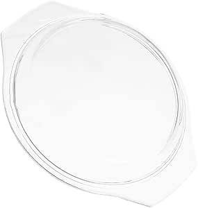 Microwave Glass Cover 9.3 Inch Reusable Splashproof Plate Lid Food-Safe Microwave Splatter Guard for Even Cooking and Mess Prevention