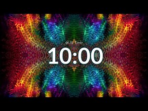 10 Minute Countdown | Digital Motion Background with Ticking #10minutes