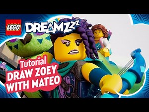 LEGO® DREAMZzz™ Tutorial | Draw Zoey with Mateo