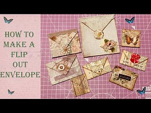 Craft with me - How to Make Flip Out Envelopes from Scraps - plus exciting news.